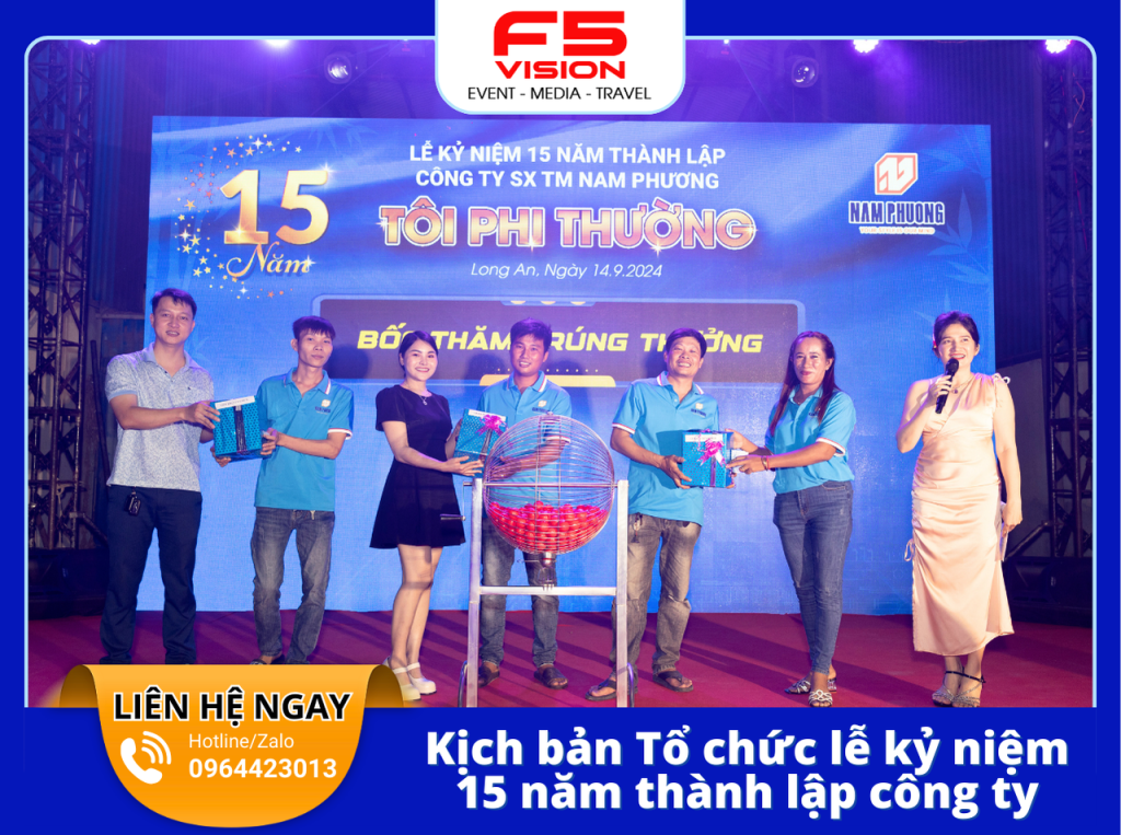 Kịch bản Tổ chức lễ kỷ niệm 15 năm thành lập công ty (17)