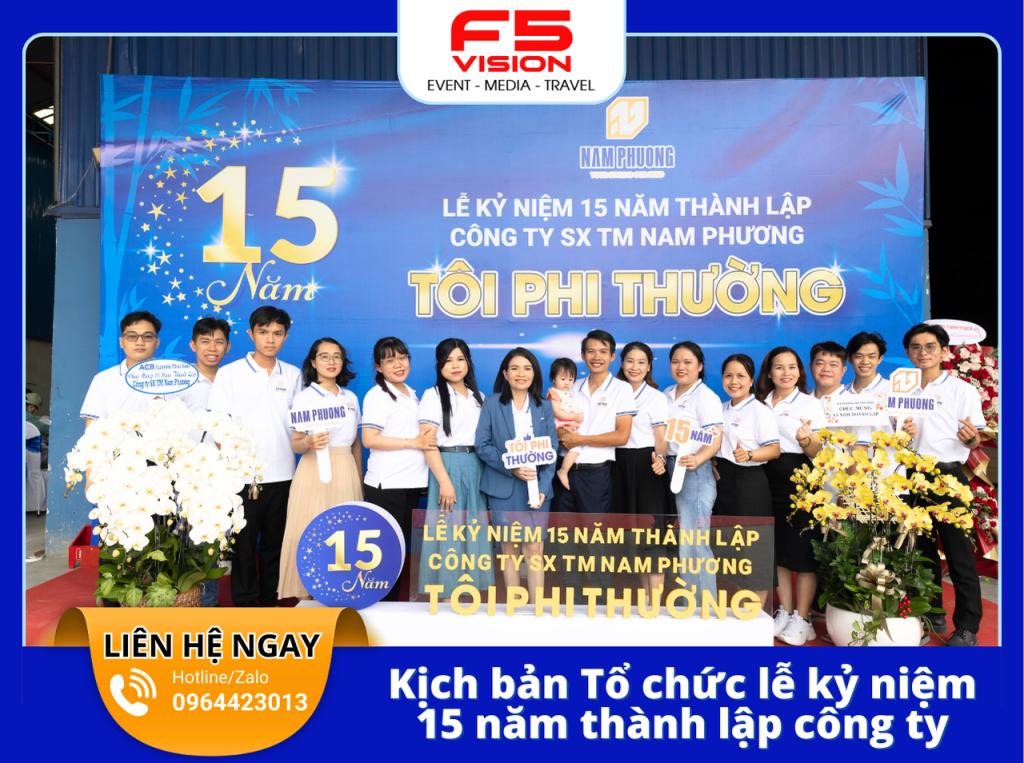 Kịch bản Tổ chức lễ kỷ niệm 15 năm thành lập công ty