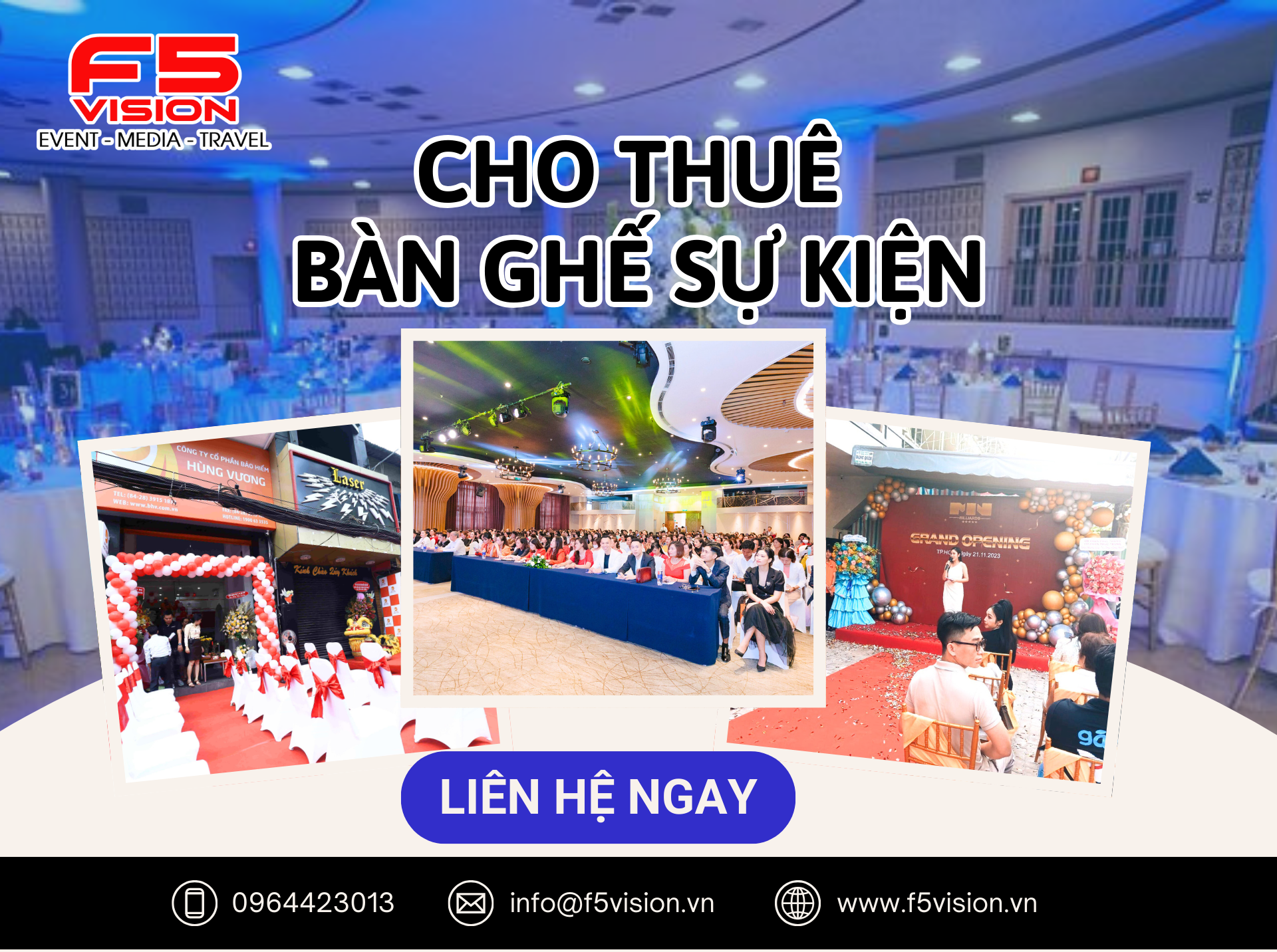 Cho thuê bàn ghế sự kiện