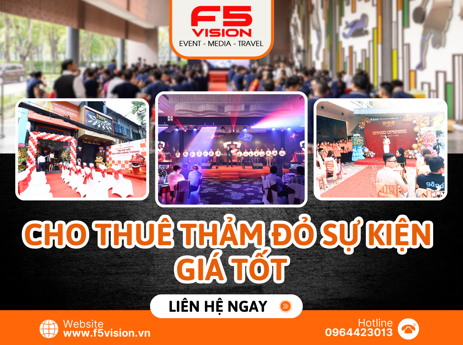 Cho thuê thảm đỏ sự kiện giá tốt