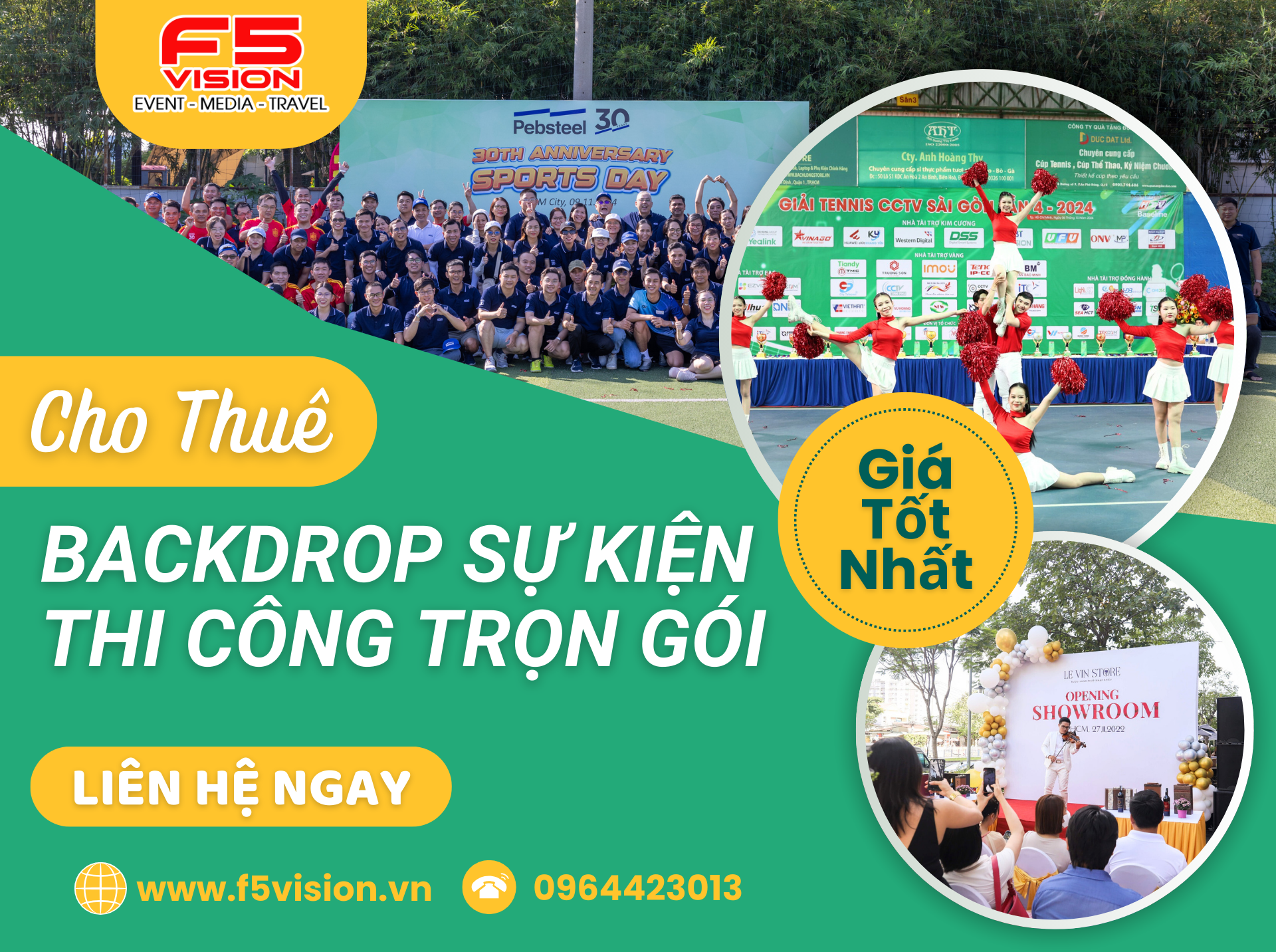 Cho Thuê Backdrop Sự Kiện Thi Công Trọn Gói