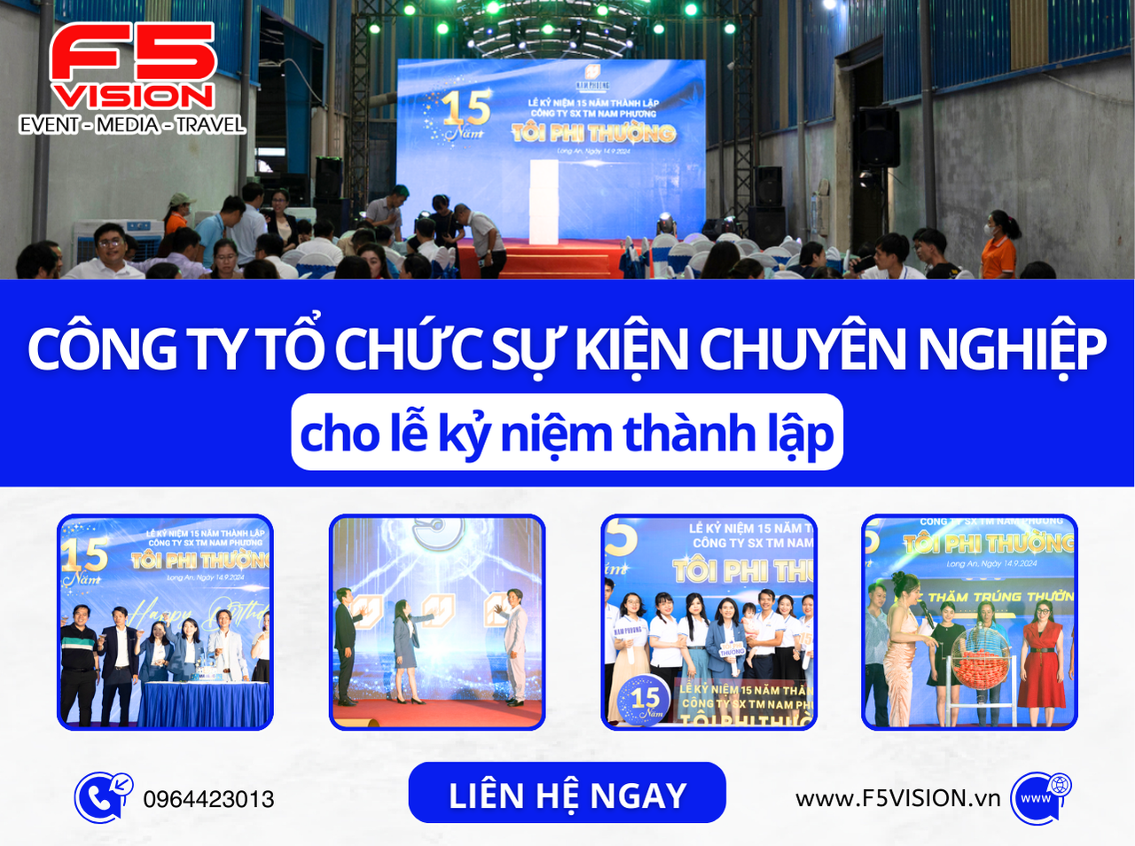 Công ty tổ chức sự kiện chuyên nghiệp cho lễ kỷ niệm thành lập (2)