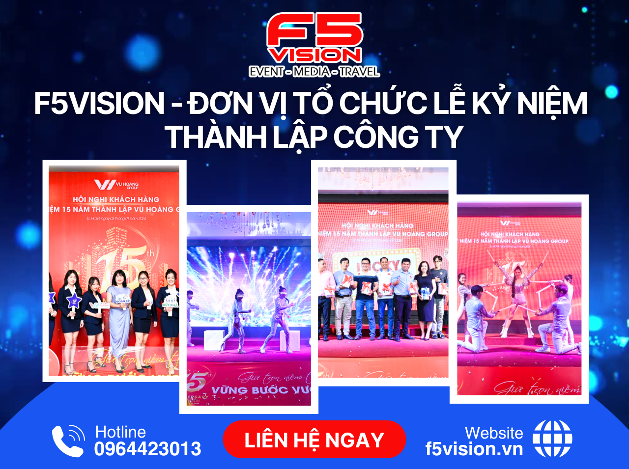 F5VISION - Đơn vị tổ chức lễ kỷ niệm thành lập công ty