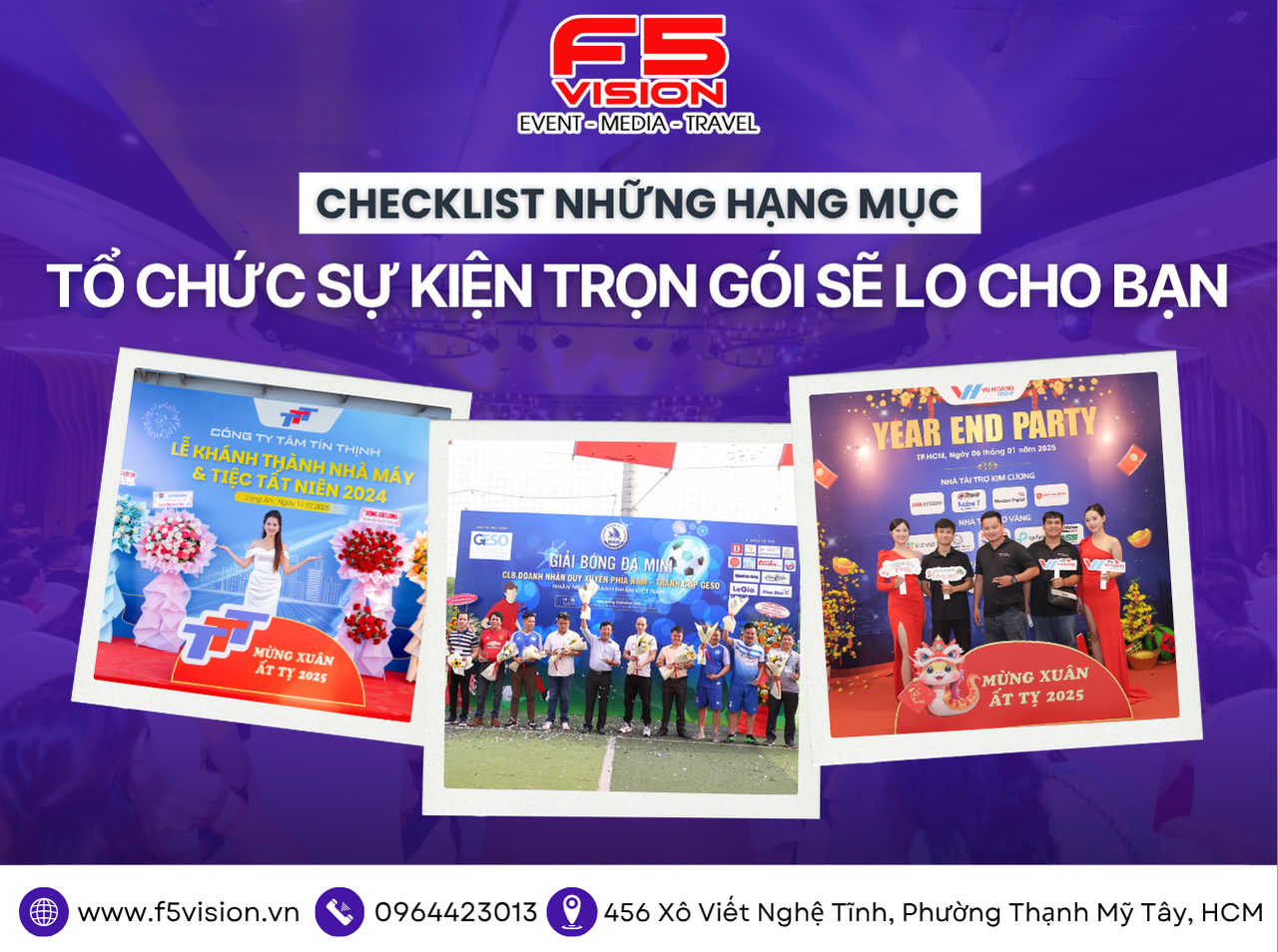 Checklist Những Hạng Mục Tổ Chức Sự Kiện Trọn Gói Sẽ Lo Cho Bạn
