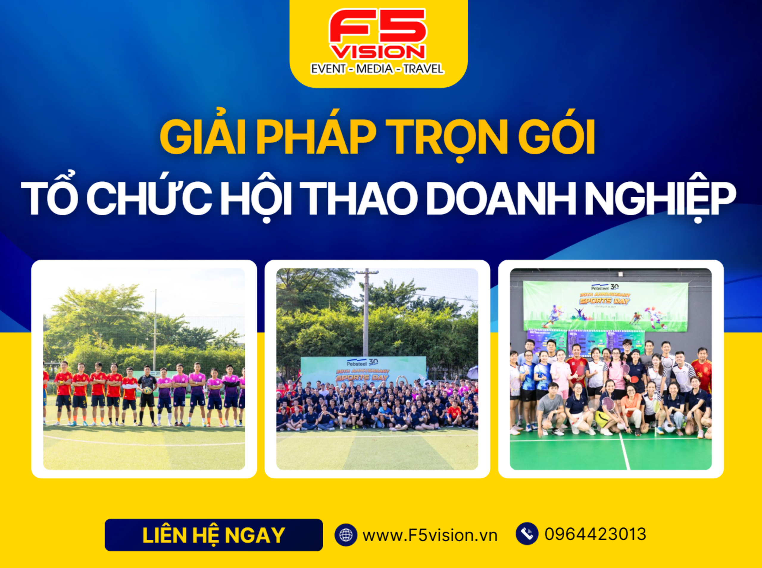 Giải Pháp Trọn Gói Tổ Chức Hội Thao Doanh Nghiệp Chuyên Nghiệp Giá Tốt