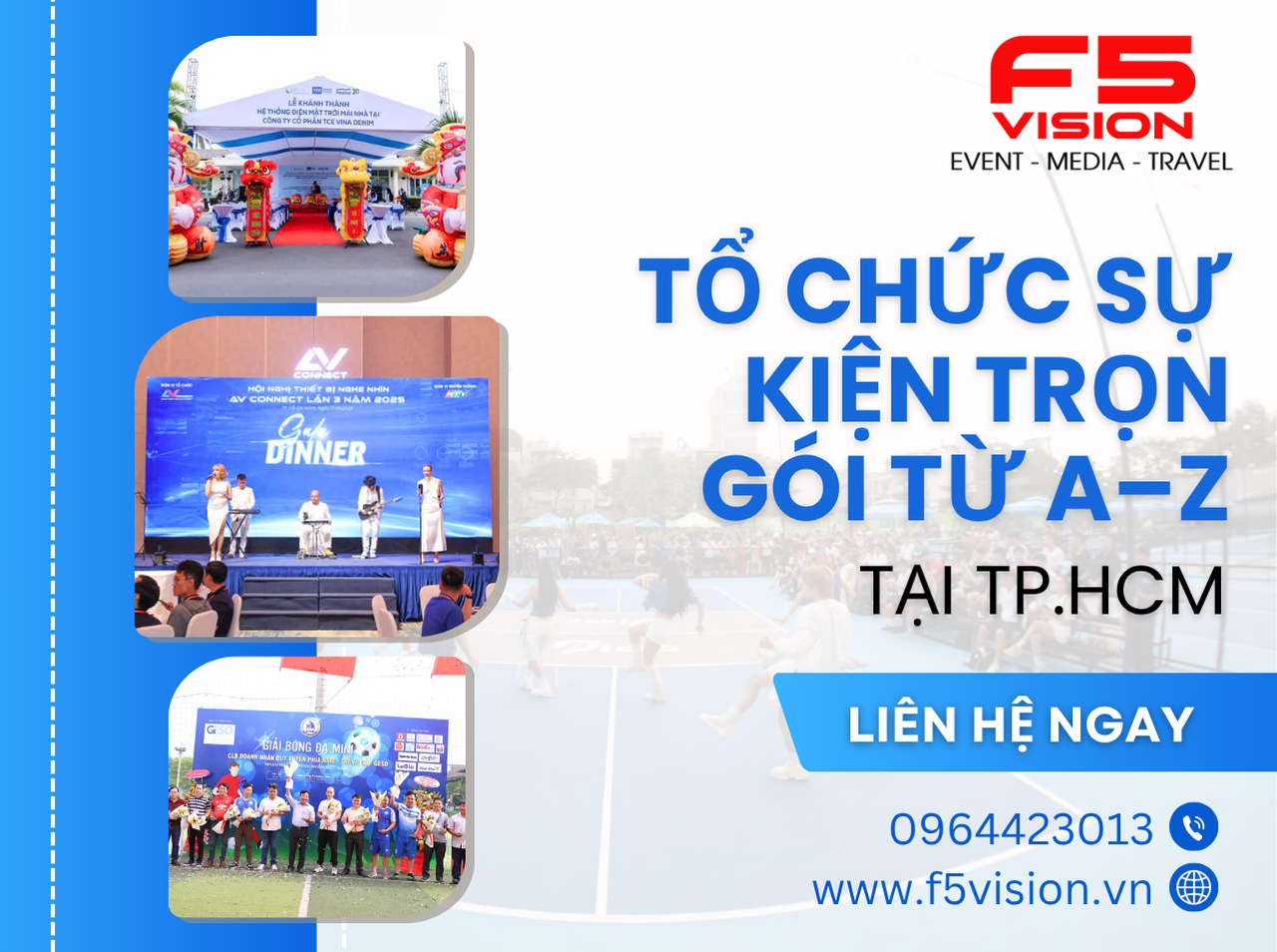 Tổ chức sự kiện trọn gói từ A–Z tại TP.HCM