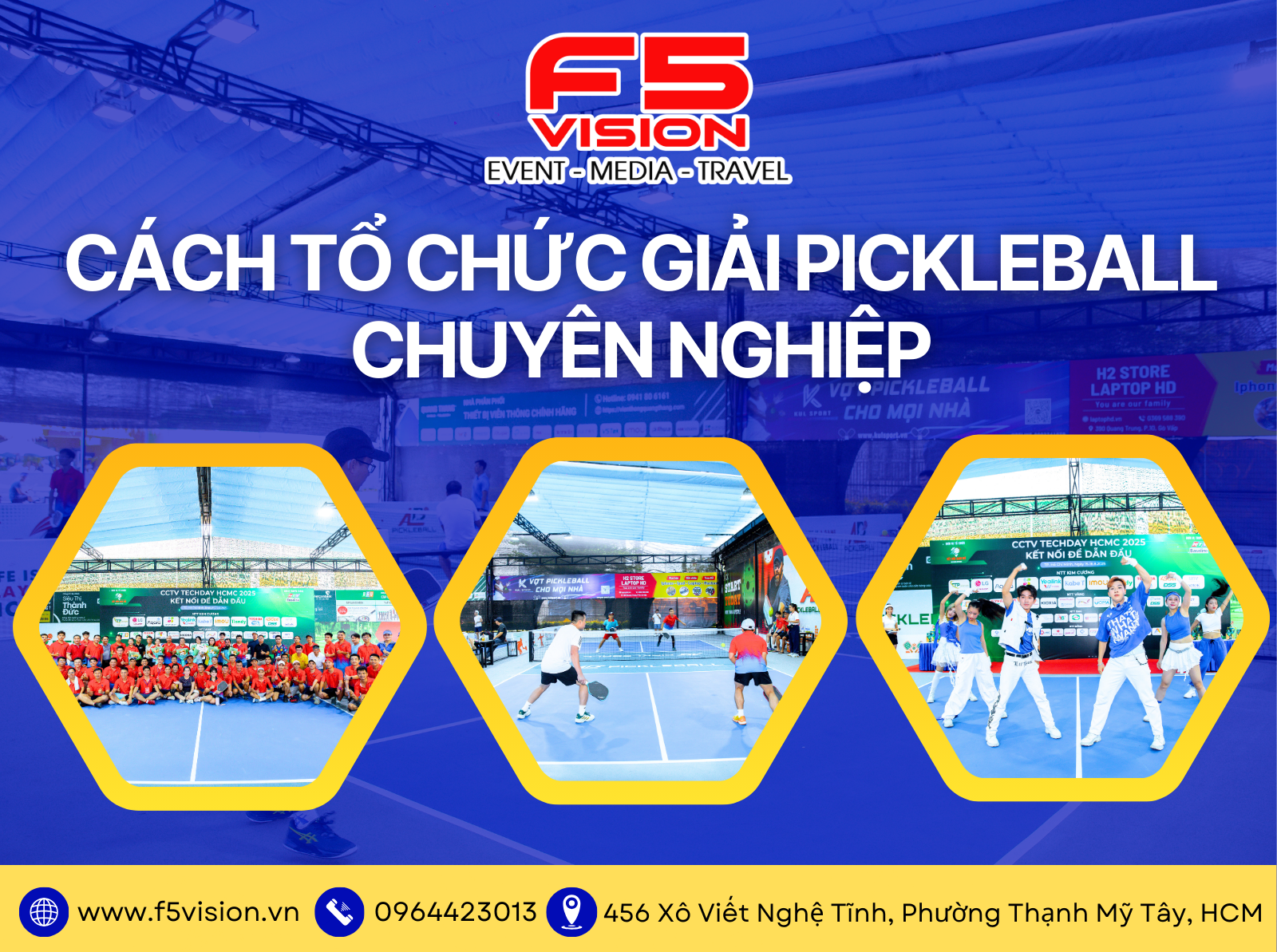 Cách tổ chức giải Pickleball chuyên nghiệp