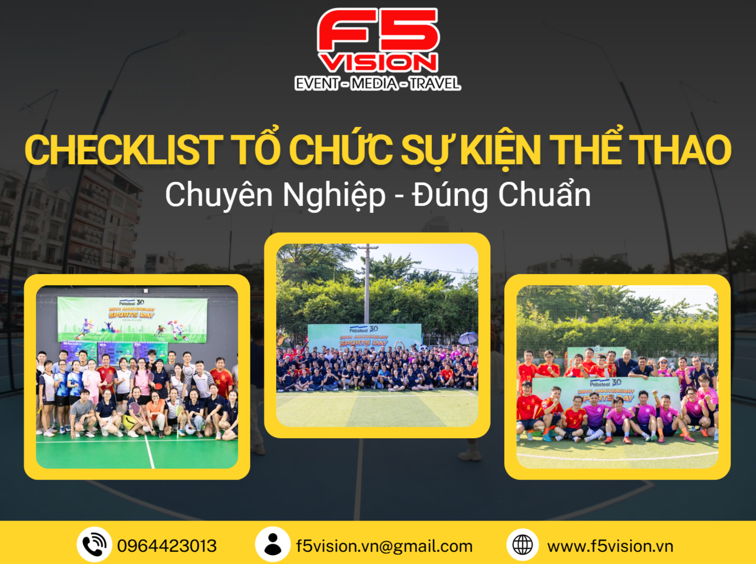Checklist Tổ Chức Sự Kiện Thể Thao Chuyên Nghiệp Đúng Chuẩn