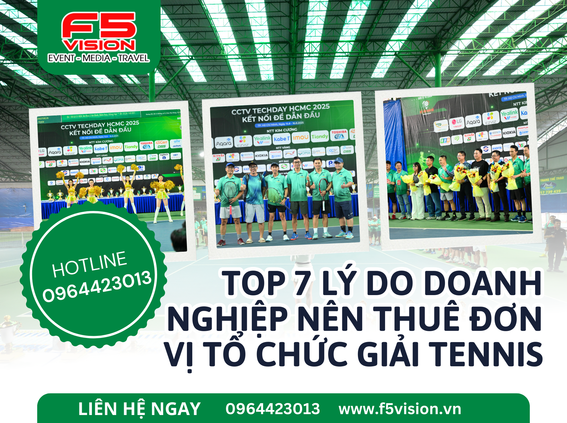 Top 7 Lý Do Doanh Nghiệp Nên Thuê Đơn Vị Tổ Chức Giải Tennis