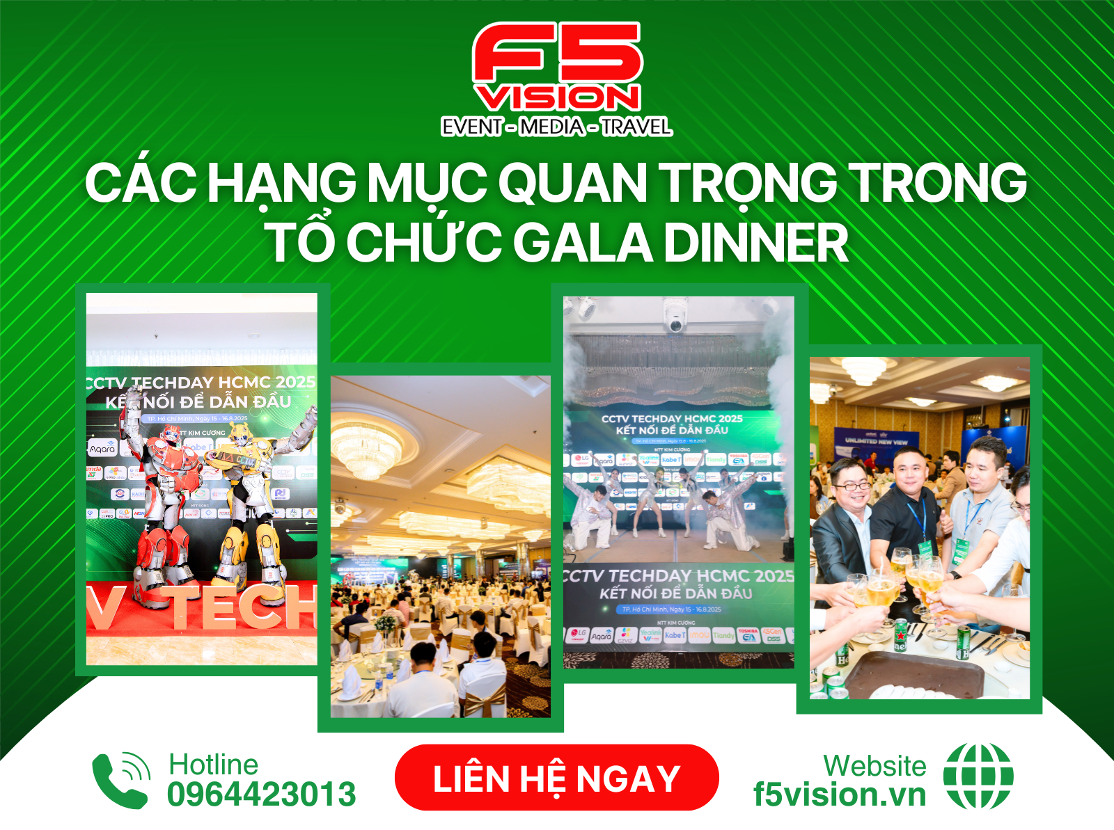 Các Hạng Mục Quan Trọng Trong Tổ Chức Gala Dinner