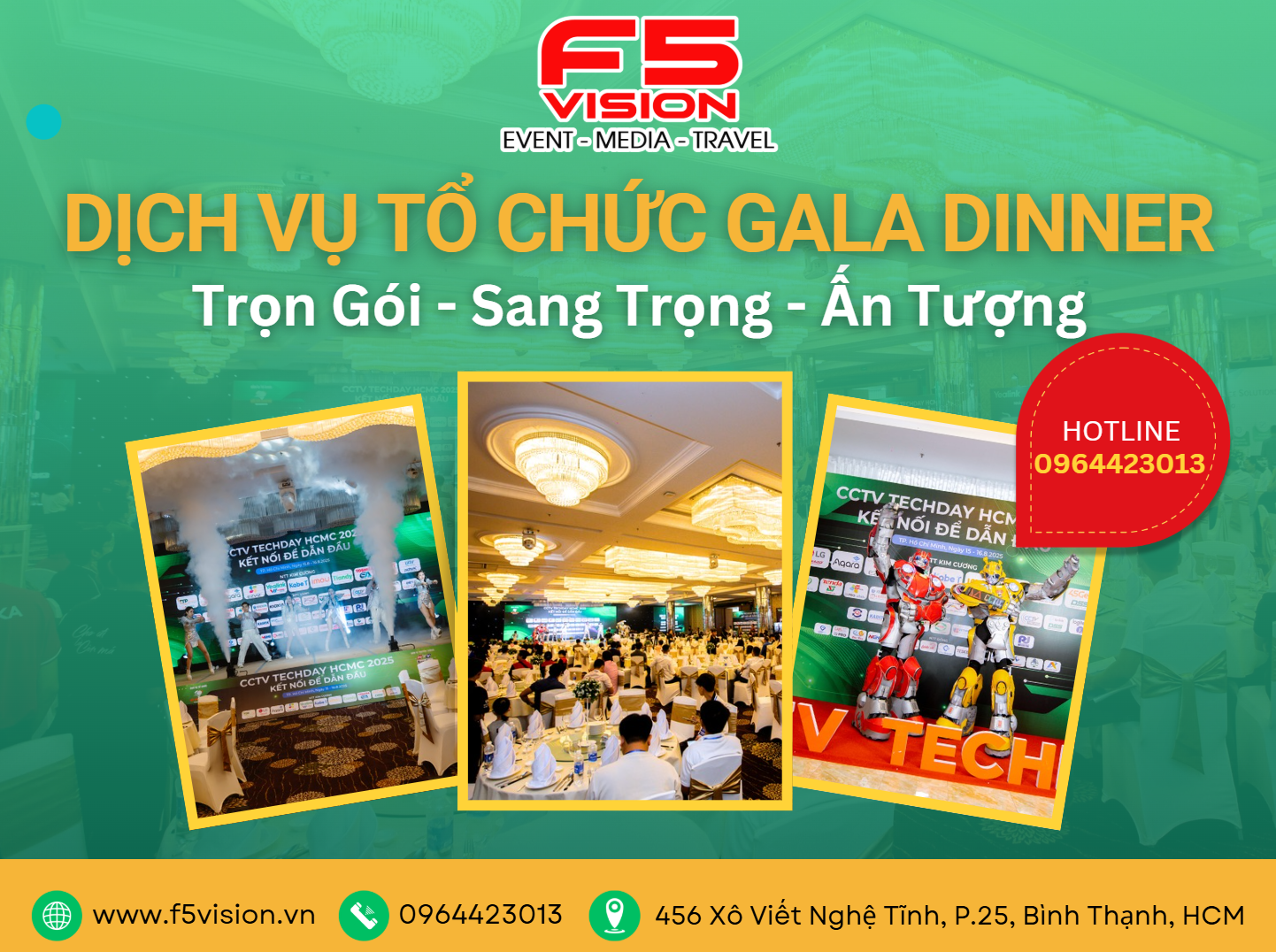 Dịch Vụ Tổ Chức Gala Dinner Trọn Gói – Sang Trọng & Ấn Tượng