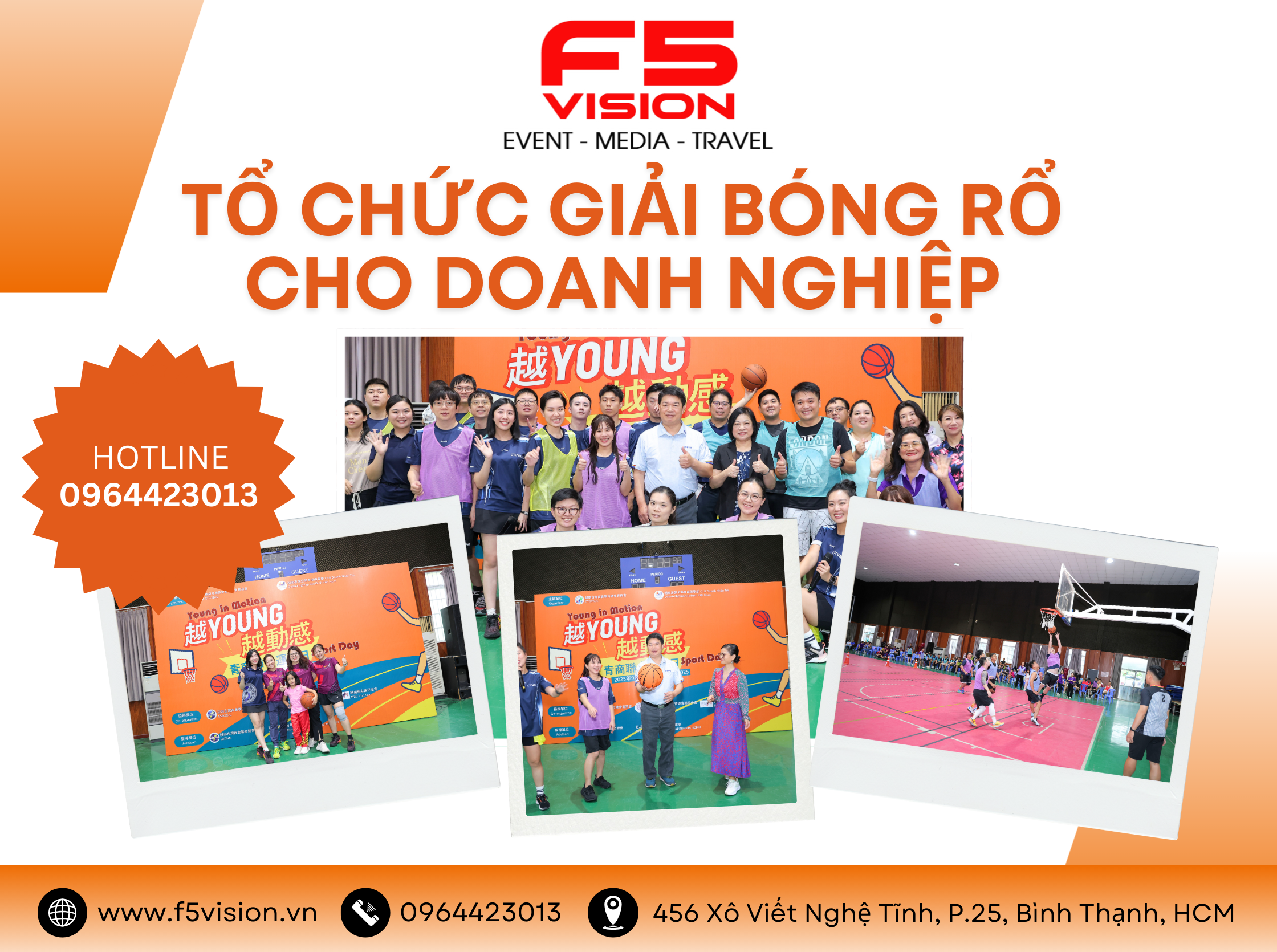 Tổ chức giải bóng rổ cho doanh nghiệp