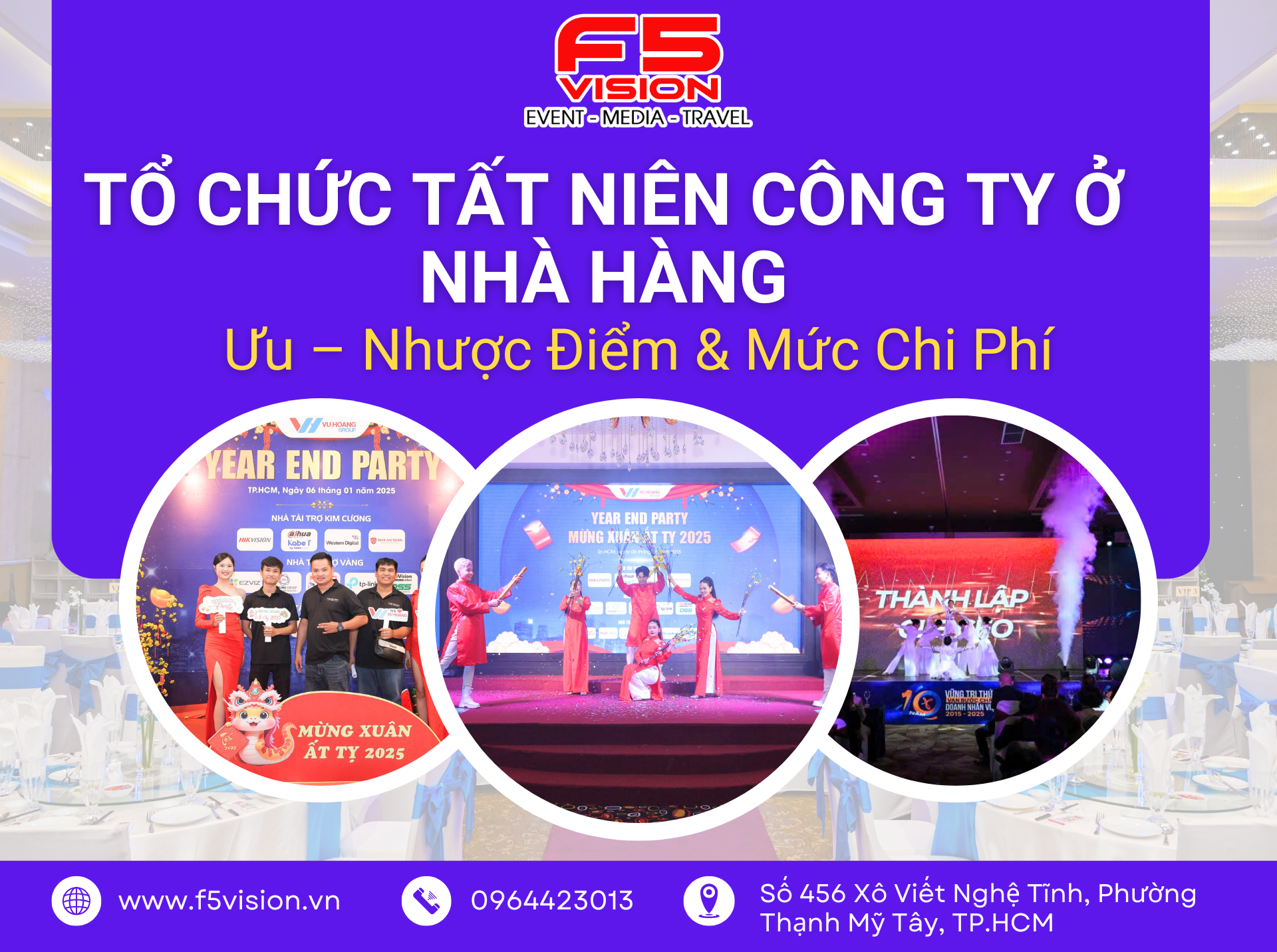 Tổ Chức Tất Niên Công Ty Ở Nhà Hàng