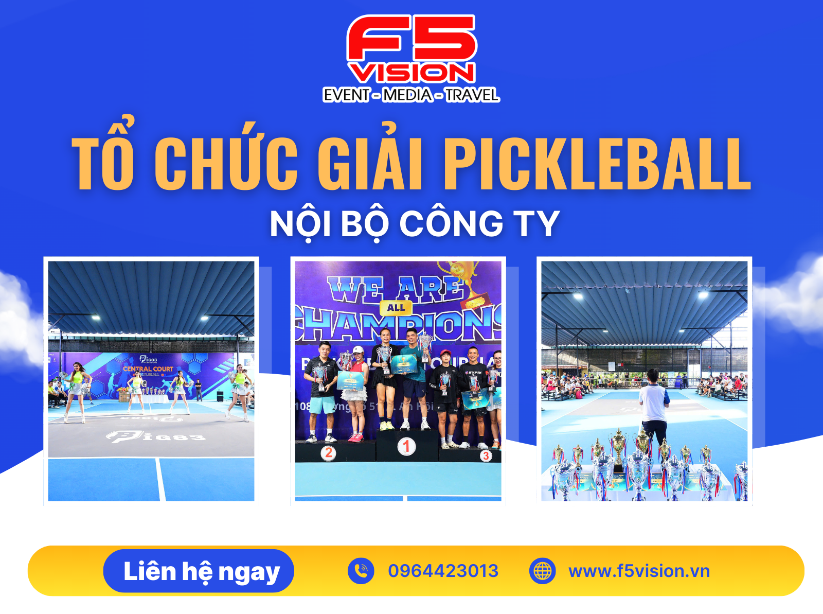 Tổ chức giải pickleball nội bộ công ty