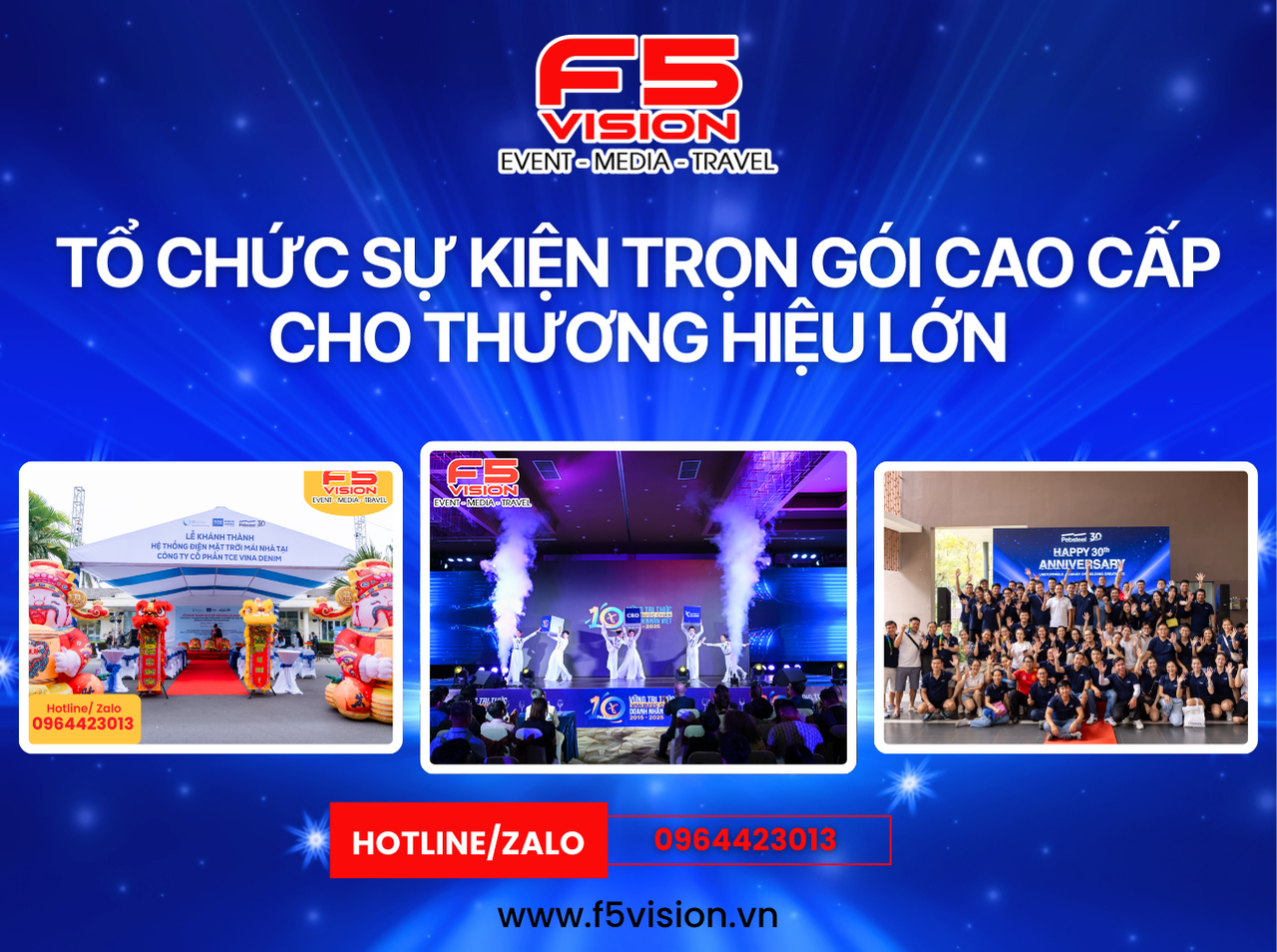 Tổ Chức Sự Kiện Trọn Gói Cao Cấp Cho Thương Hiệu Lớn