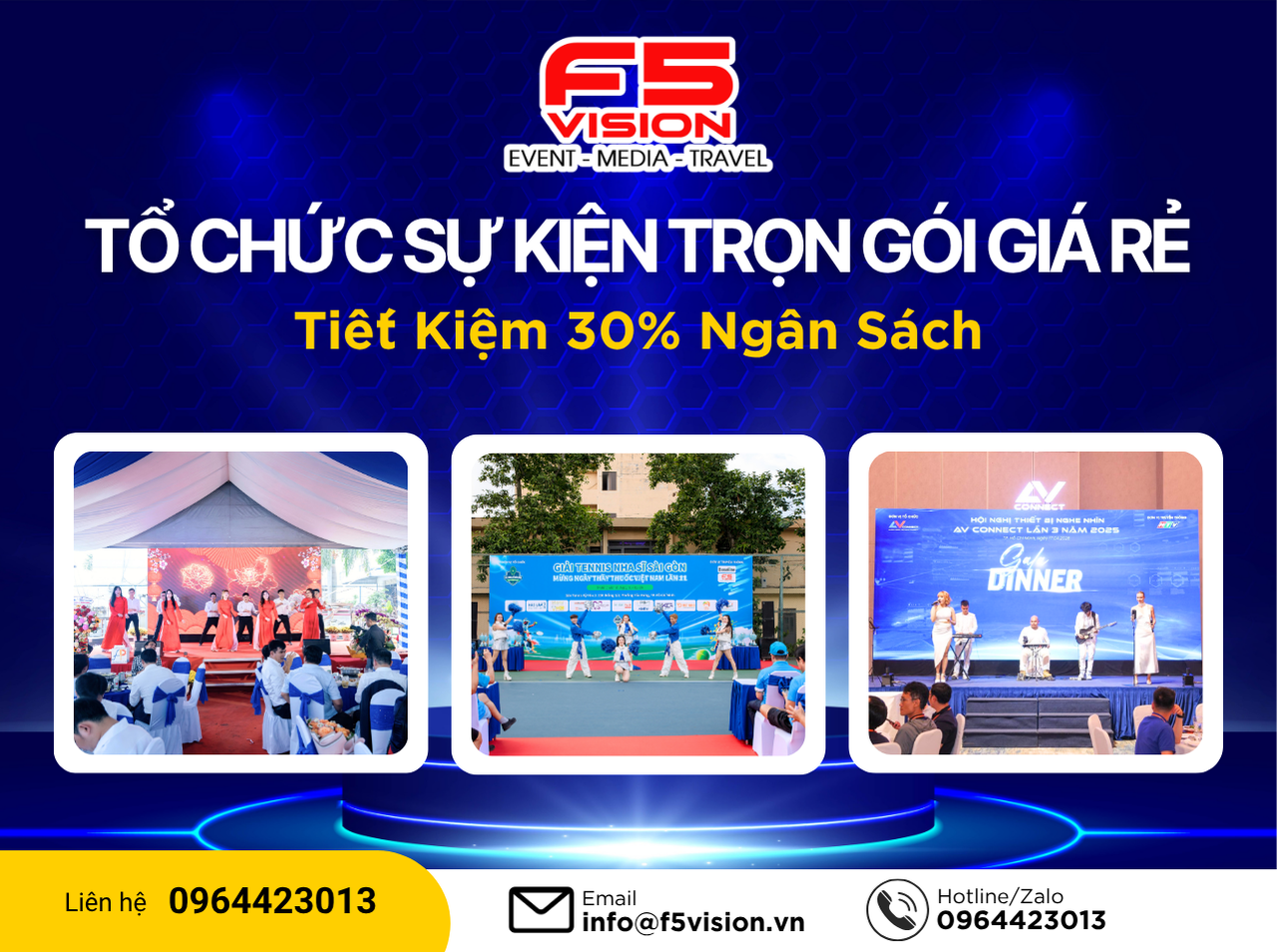 Tổ Chức Sự Kiện Trọn Gói Giá Rẻ – Tiết Kiệm 30% Ngân Sách