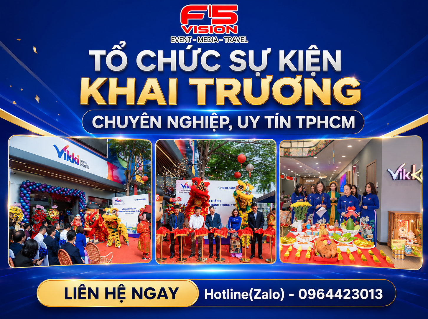 Tổ chức sự kiện khai trương chuyên nghiệp, uy tín TPHCM