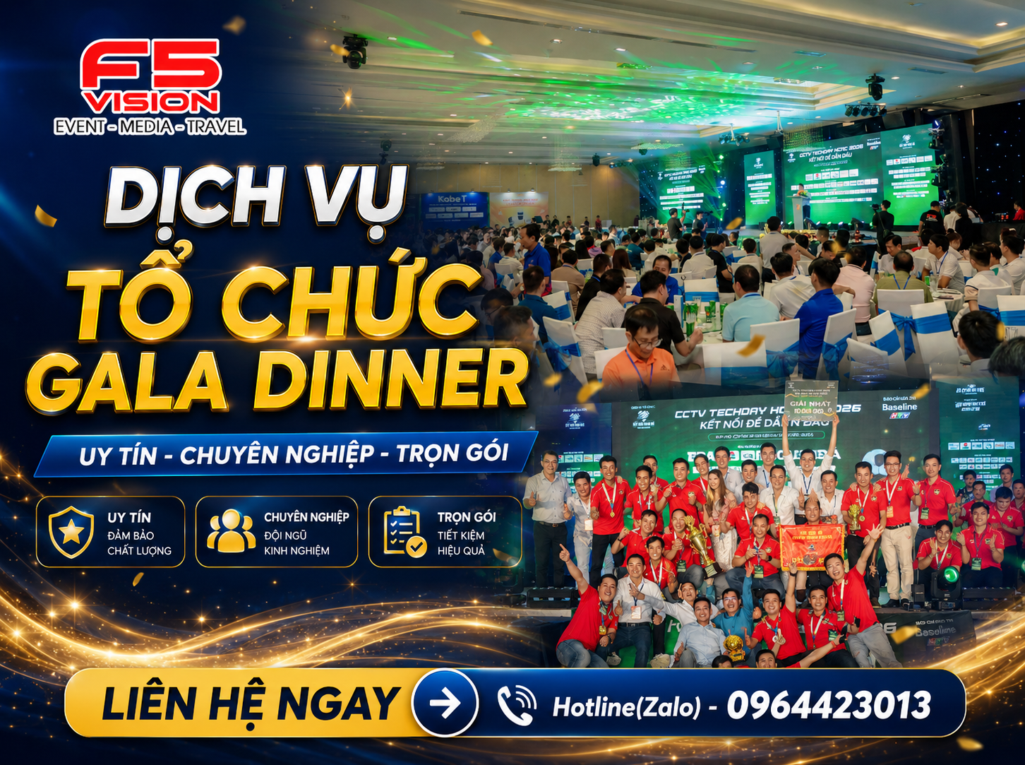 Dịch Vụ Tổ Chức Gala Dinner Uy Tín, Chuyên Nghiệp, Trọn Gói