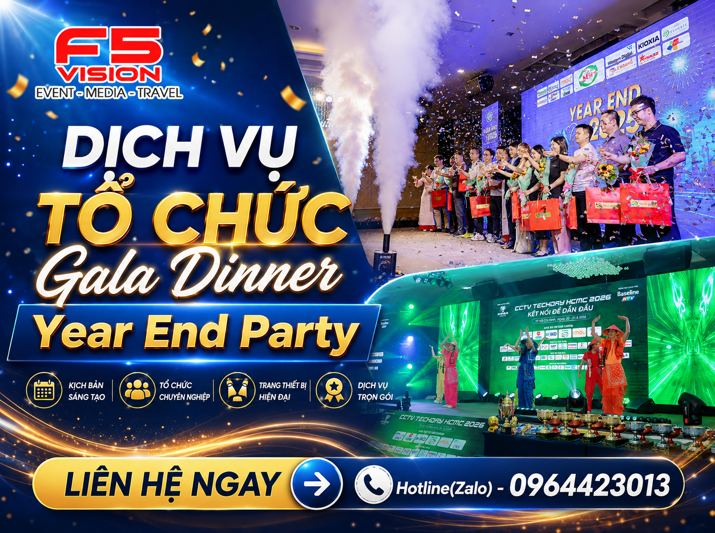Dịch Vụ Tổ Chức Gala Dinner Year End Party
