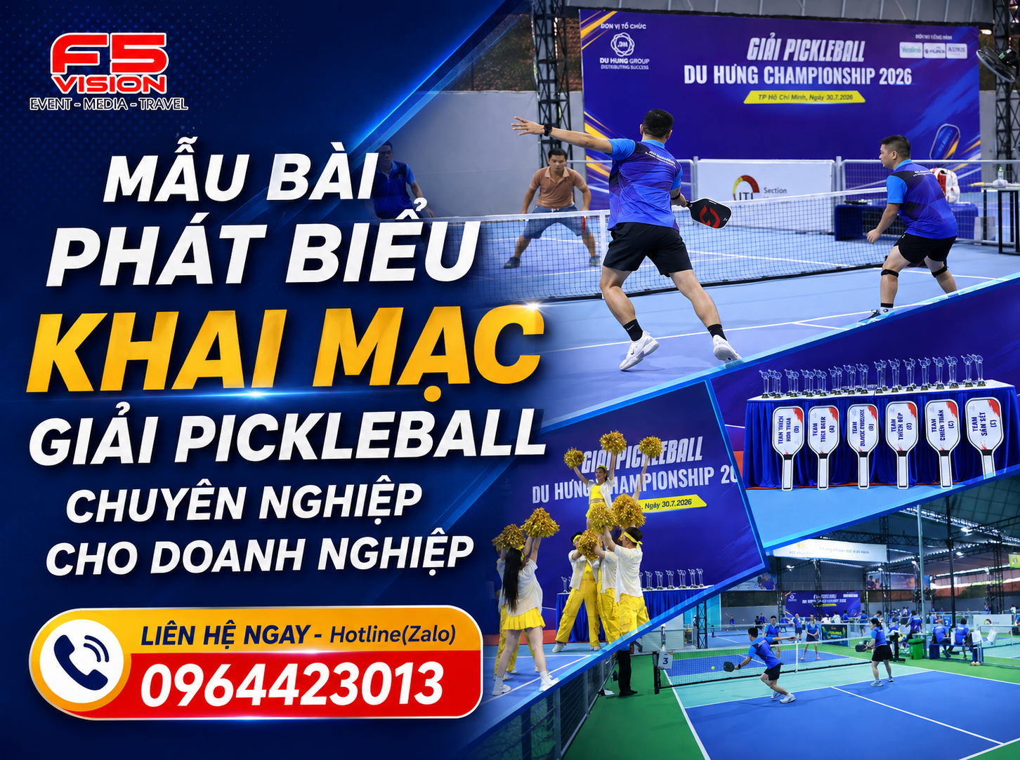 Mẫu Bài Phát Biểu Khai Mạc Giải Pickleball Chuyên Nghiệp Cho Doanh Nghiệp