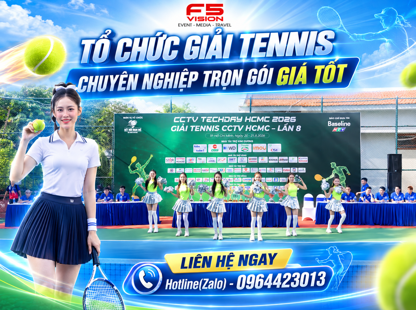 Tổ Chức Giải Tennis Chuyên Nghiệp Trọn Gói Giá Tốt