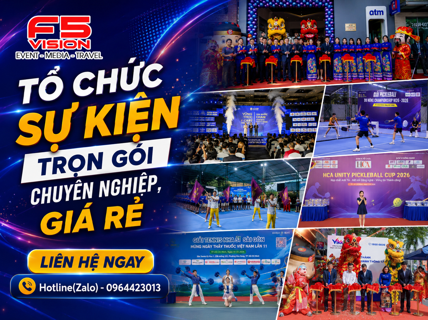 Tổ chức sự kiện trọn gói, chuyên nghiệp, giá rẻ