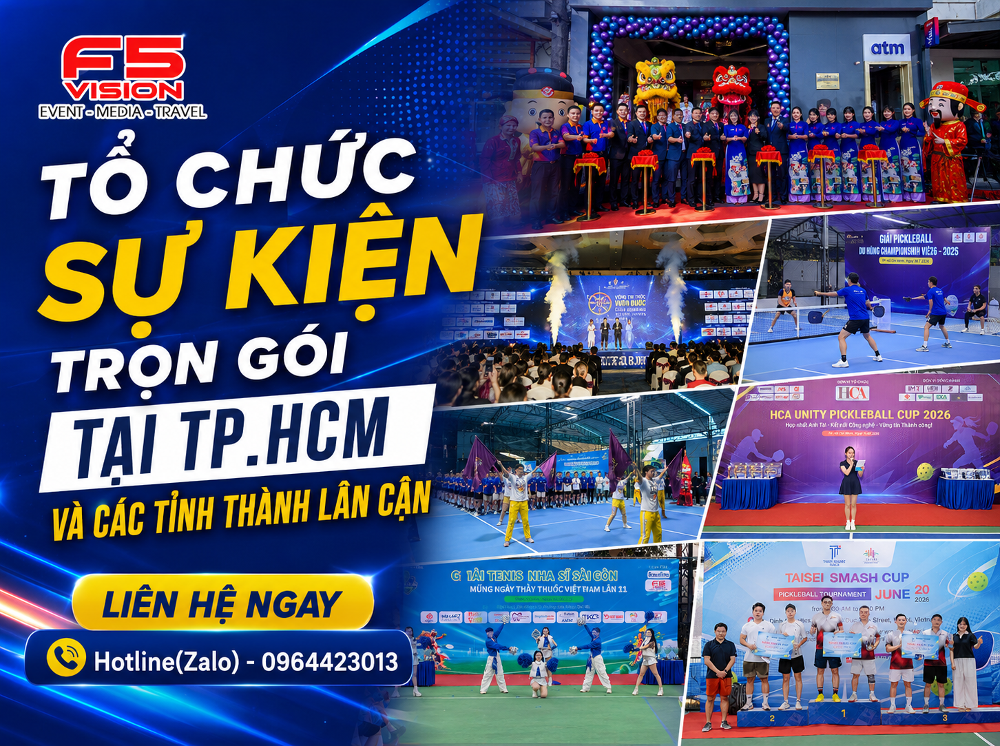 Tổ chức sự kiện trọn gói tại TP.HCM và các tỉnh thành lân cận