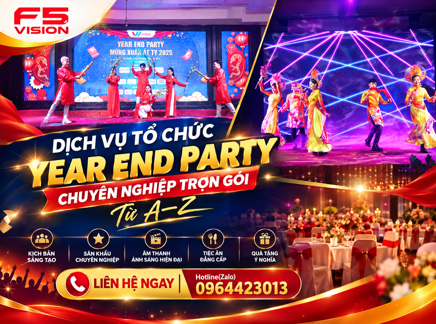 Dịch Vụ Tổ Chức Year End Party Chuyên Nghiệp Trọn Gói Từ A–Z