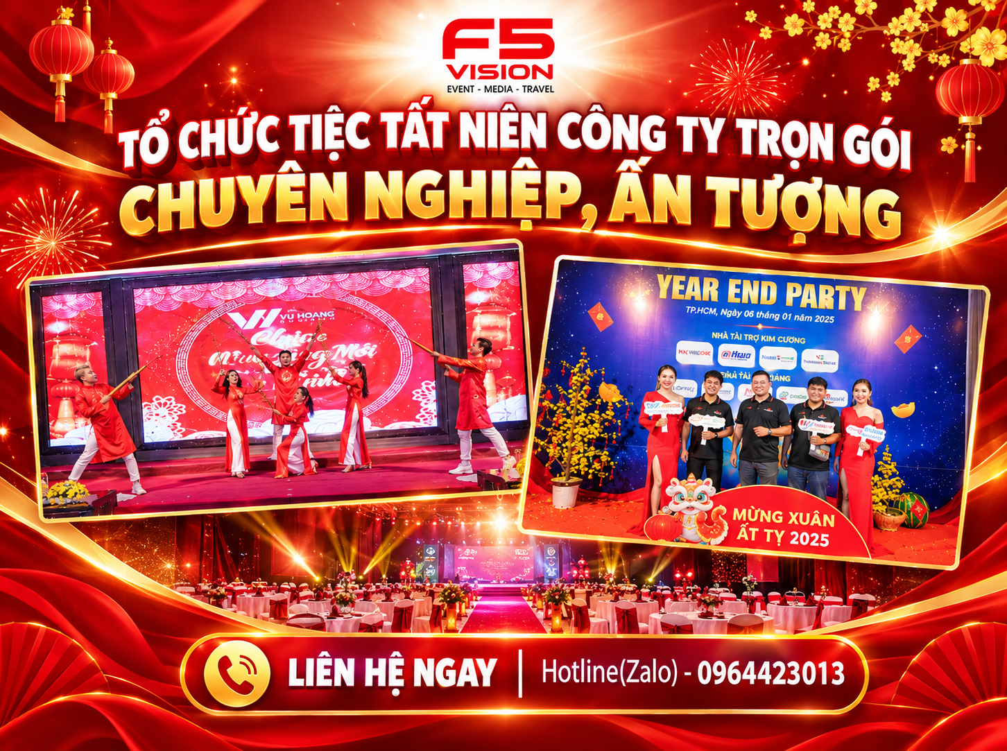 Tổ Chức Tiệc Tất Niên Công Ty Trọn Gói, Chuyên Nghiệp, Ấn Tượng