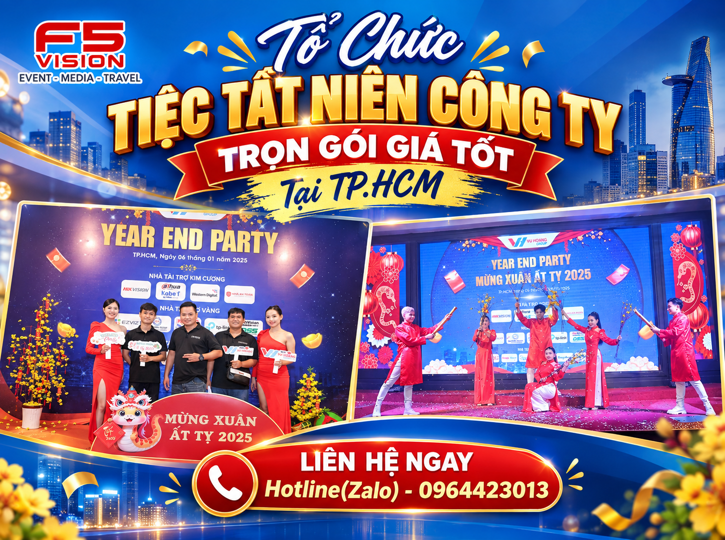 Tổ Chức Tiệc Tất Niên Công Ty Trọn Gói Giá Tốt Tại TP.HCM