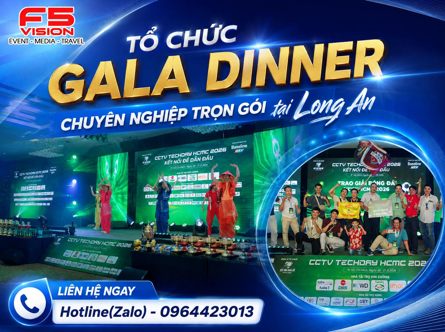 Tổ chức Gala Dinner chuyên nghiệp trọn gói tại Long An
