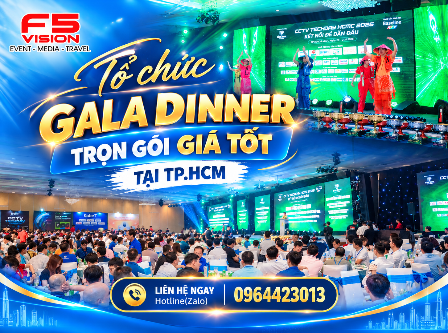 Tổ chức Gala Dinner trọn gói giá tốt tại TP.HCM