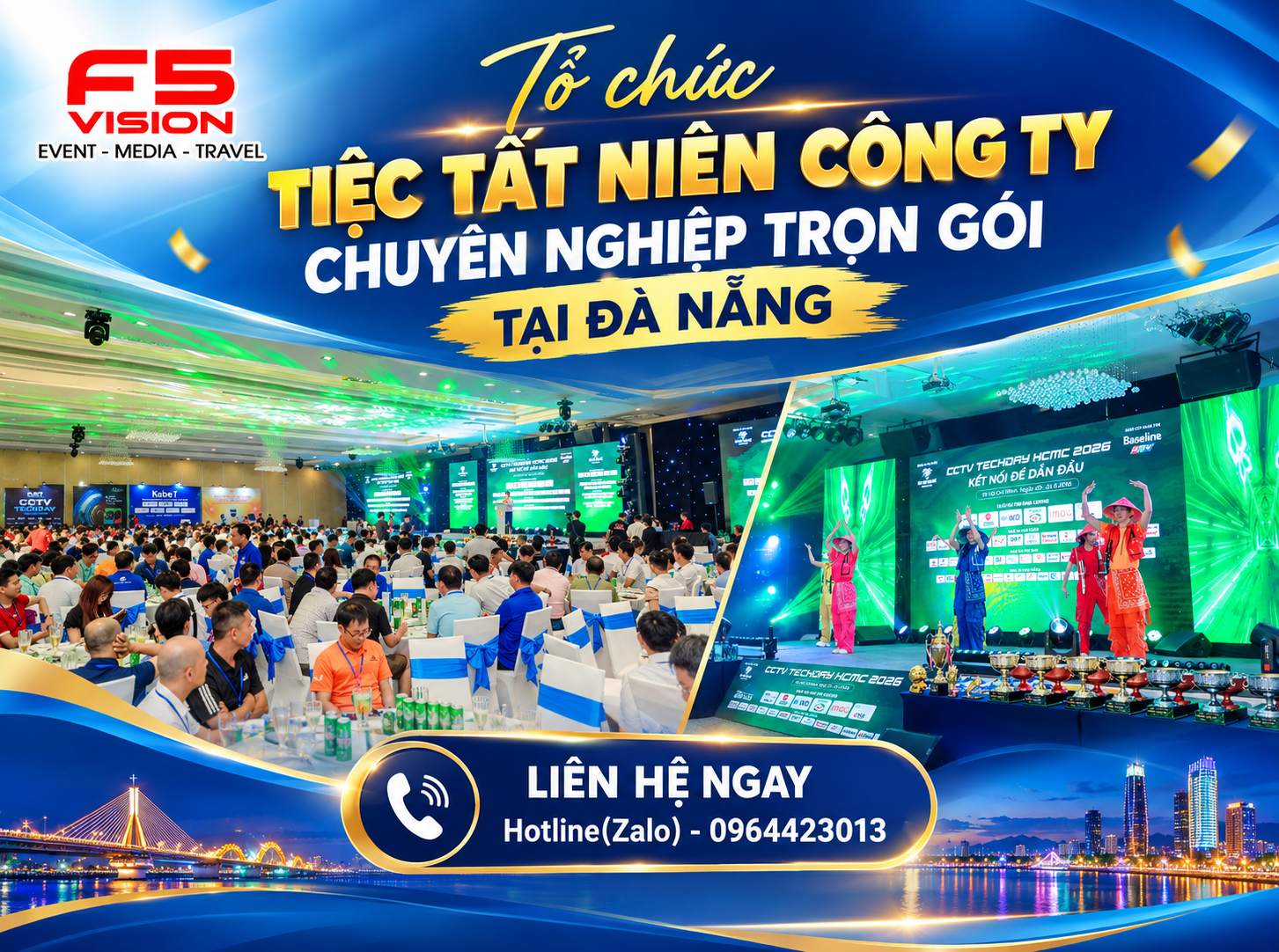 Tổ chức tiệc tất niên công ty chuyên nghiệp trọn gói tại Đà Nẵng