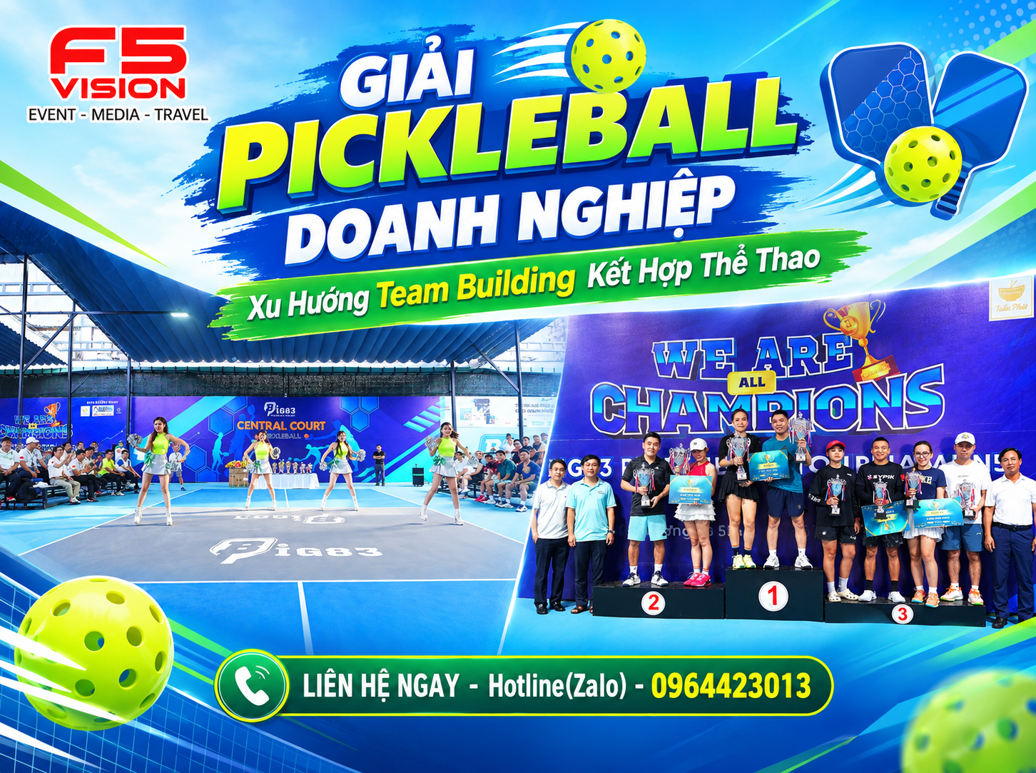 Giải Pickleball Doanh Nghiệp – Xu Hướng Team Building Kết Hợp Thể Thao