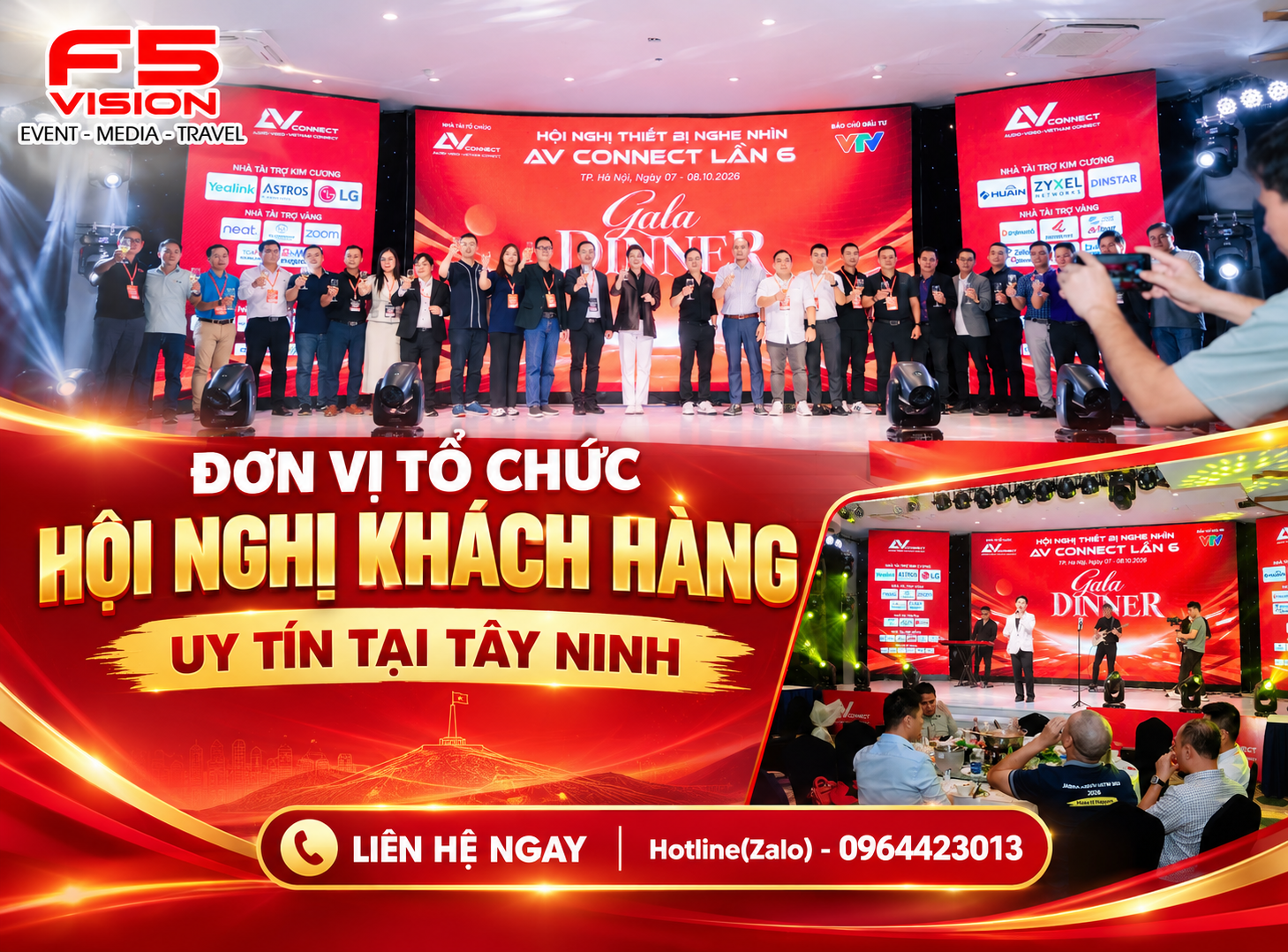 Tổ Chức Hội Nghị Khách Hàng Kết Hợp Gala Dinner Đáng Nhớ